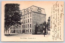 Antique New Jersey Postcard PRINCETON West College 1907 picture
