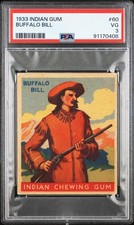 1933 Indian Gum #60 Buffalo Bill * Vintage Goudey Card * William Cody * VG PSA 3 picture