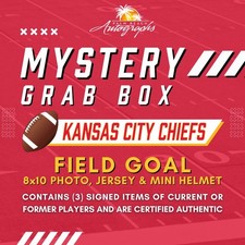 Mystery Grab Box - Kansas City Chiefs NFL Football Autographed Field Goal Box picture