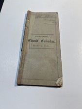 Jan 1871 Columbia County New York Circuit Court Calendar Hon Charles Ingalls picture