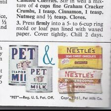Pet Milk Nestle Cookbook Recipe Pamphlet Festive Touch 14 recipes picture