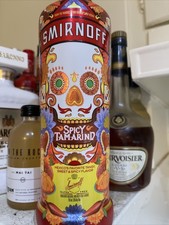 Smirnoff Spicy Tamarind Vodka Empty Bottle 750 ML Day Of The Dead Mexico Art picture