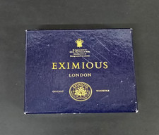 Vtg Eximious London Empty Presentation Gift Box Chicago Winnetka Royal Warrant picture