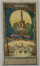 1888 N11 Allen & Ginter’s Flags Of States & Territories Baltimore Harbor MD picture