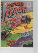 Captain Flash #4 DC Comics July 1955 Rare Double Front Cover picture