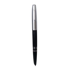 Black 138mm Wing Sung 601 Steel Cap Vacumatic Fountain Pen F Nib 0.5mm Ink Pen; picture