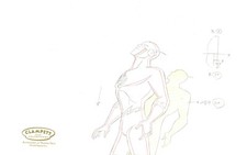 Justice League Animated Series-Original Production Drawing-Flash-Secret Society picture