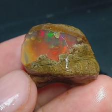 44 Ct Natural Ethiopian Fire Opal Rough 24x19x18 MM Specimen Rough A-7 picture