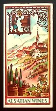 Alsatian Wines France French Alsace Travel Brochure 30s 40s Vine Map Photo Guide picture