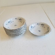 Set of 8 Johann Haviland Bavaria Germany Fruit Bowls Blue Garland Traditions picture