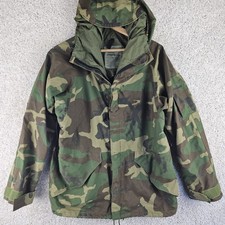 Vintage Alpha ECWCS Gen I Woodland Gore-Tex Cold Weather Parka Jacket Medium picture