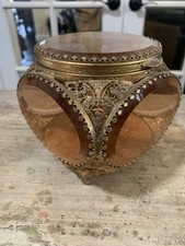 Antique French Jewelry Royal Palais Casket & Trinket Box picture