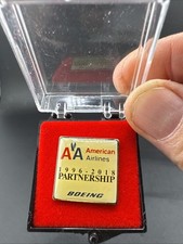 Vintage American Airlines/Boeing Partnership 1996-2018 Lapel Pin picture