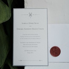Twilight Inspired Prop Replica Edward Cullen Bella Swan | Wedding Invitation picture