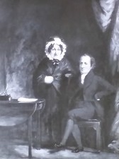 Charles Lamb (Essayist/Poet) and His Sister Mary, Magic Lantern Glass Slide picture