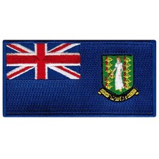 BRITISH VIRGIN ISLANDS FLAG embroidered iron-on PATCH CARIBBEAN EMBLEM picture