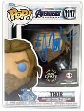 Funko Pop Avengers End Game Thor GITD CHASE #1117 SIGNED by Chris Hemsworth PSA picture