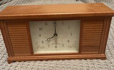 Seth Thomas Ethan Allen Model E203-000 Furniture console Clock made in USA Works picture