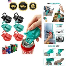 2-in-1 Soda Can Lids & Soda Can Openers Reusable BPA-Free Can Covers for Soda... picture