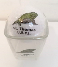 St. Thomas USVI Shot Glass Golf Ball Sealed NEW picture