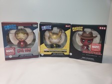 Funko Pop DORBZ MARVEL (Lot Of 3)  Deadpool, Loki, Iron Man picture