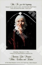 1996 Press Photo advertising the American Gala Premiere of 'Fellini: Costumes picture