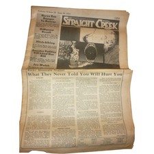 Vintage 1973 Straight Creek Journal Denver Underground Newspaper Rocky Mountain picture