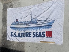 VINTAGE S.S. AZURE OF THE SEAS WESTERN CRUISE LINE BEACH TOWEL picture