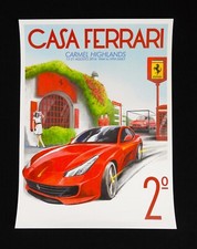 2016 Casa FERRARI Carmel Pebble Beach Concours Poster GTC4Lusso 365 GT 2+2 picture