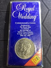 🇬🇧 1981 ROYAL WEDDING CROWN CHARLES & DIANA 25P COIN picture