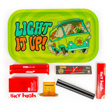 Metal Rolling Tray Scooby Combo Bundle Kit RAW, SKY HIGH Gift Pack Set #20 King picture