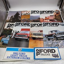 1982 Ford Truck Brochure Lot 10 Bronco F-Series Courier Econoline RV Paint Color picture