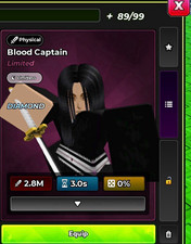 Roblox Blood Captain Limited DIAMOND Defeat anime RNG picture