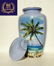 Beach Blue Cremation Urn Human Ashes Funeral Other Loved Affordable For Ashes picture