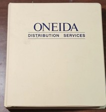 1990 Oneida Distribution Services Dealer Catalog Binder Flatware Crystal picture