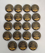 (19) NOS Vintage New Jersey Clamming License Badges picture