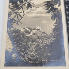 Austria Wien Leopoldsberg Castle Hillside Village Vienna Vintage Photo picture
