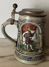 Original Gerzit Gerz W. Germay Beer Stein Mug Pewter Lid 6.5 Inches Tall picture