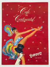 Vintage Stardust Las Vegas Cafe Continental Showgirl Dinner Menu Casino picture