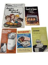 Vintage Appliance Cookbook & Manual Lot Amana Radarange GE Presto Kenmore picture