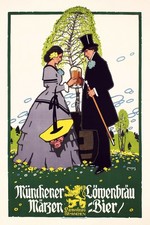 🌻 Vintage Löwenbräu Märzen Bier Poster - 1900s German Print - 24x36” - 200gsm picture