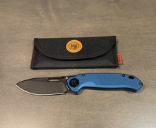 Vosteed Zander S35VN Black Stonewash Blade, Aluminum Handle (A4603) Steel Blue picture