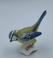 Vintage Goebel Blue Titmouse Blue Jay Bird Figurine Made In W Germany picture