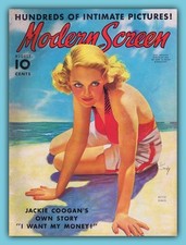 BETTE DAVIS on the beach - 1938 Magazine Cover Image - 8 x 10 inch Reprint picture