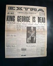 GEORGE V King of the United Kingdon & Emperor of India DEATH 1936 Old Newspaper picture