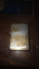VTG 1937–1950 Zippo 3 Hinge Lighter Full SZ Chrome Patent 2032695 With OG Insert picture