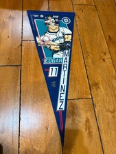 Vintage Edgar Martinez Number Seattle Mariners 30” Full Size Pennant picture