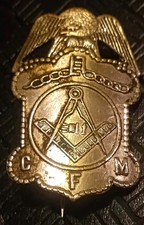 Rare Pre-1906 San Francisco Masonic Badge  Hallmark J.C. Irvine S.F. #8868  LQQK picture
