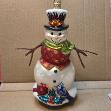 Christopher Radko Winter Gathering Snowman Ornament picture