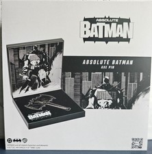 ABSOLUTE BATMAN Battle Axe Pin Collector’s Box DC  NEW COMIC CON picture